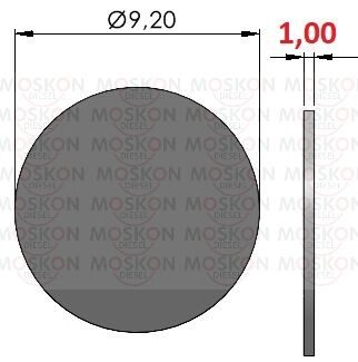 MOSKON VW 320120 (Ø9,20) Толщина : 1,00 - 2,00